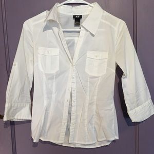 White Button-up Blouse